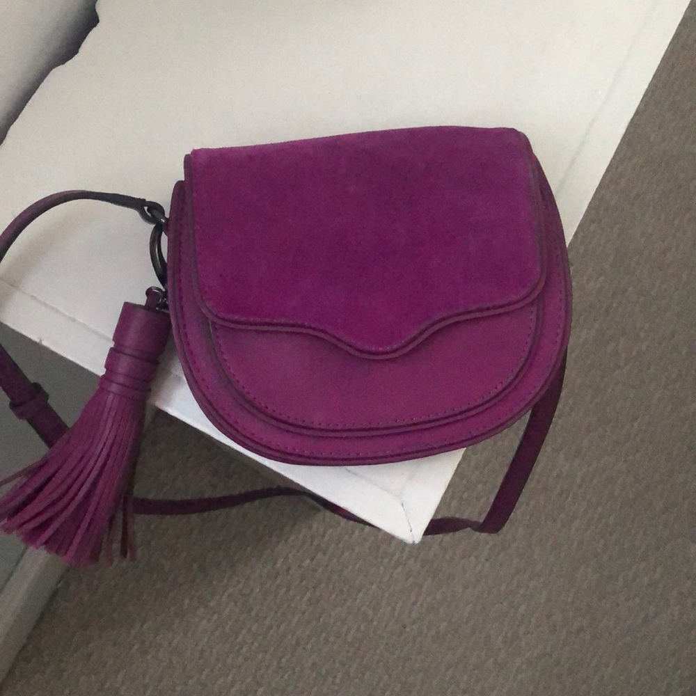 Rebecca Minkoff Purple Suede Crossbody Bag